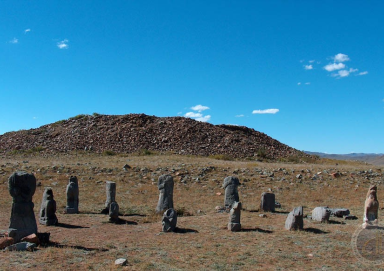 Archaeological expedition to the ancient Turkic memorial complex 